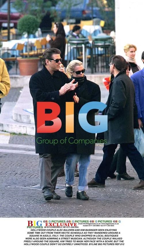 Alec Baldwin and Kim Basinger Tour Asolo, Italy