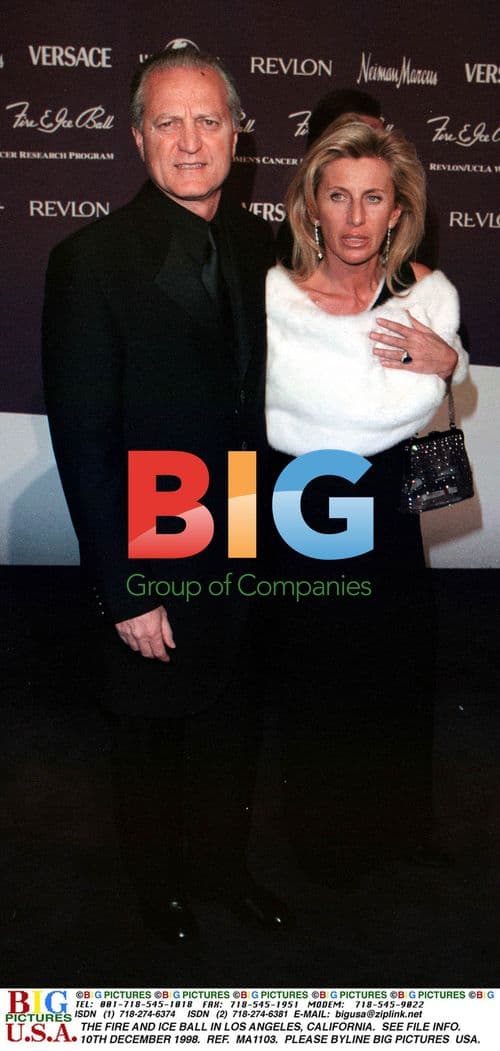 Santo Versace and Wife at Fire and Ice Ball