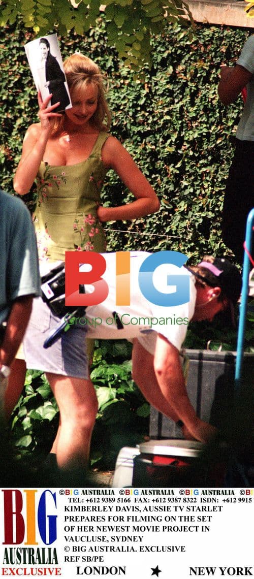 Kimberley Davis, Aussie TV Starlet, on Film Set