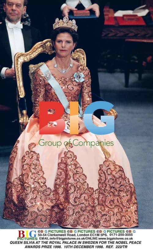 Queen Silvia at Nobel Peace Prize 1998