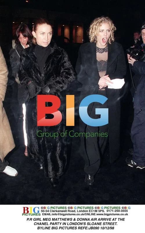 P.R. Girls Meg Matthews and Donna Air at Chanel Party