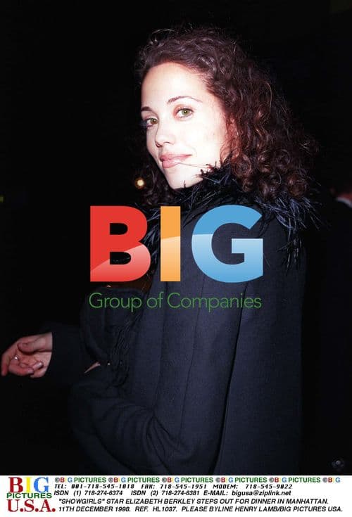 SHOWGIRLS star Elizabeth Berkley out to dinner