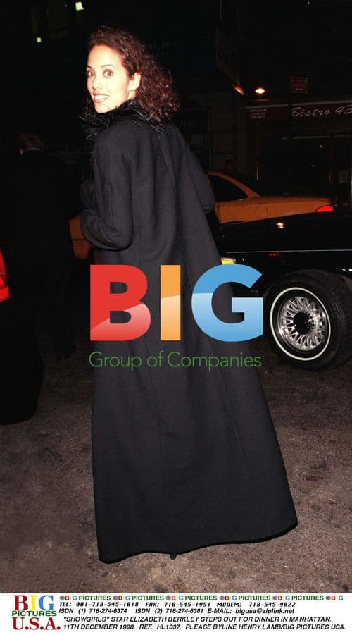 Showgirls Star Elizabeth Berkley Dines in NYC