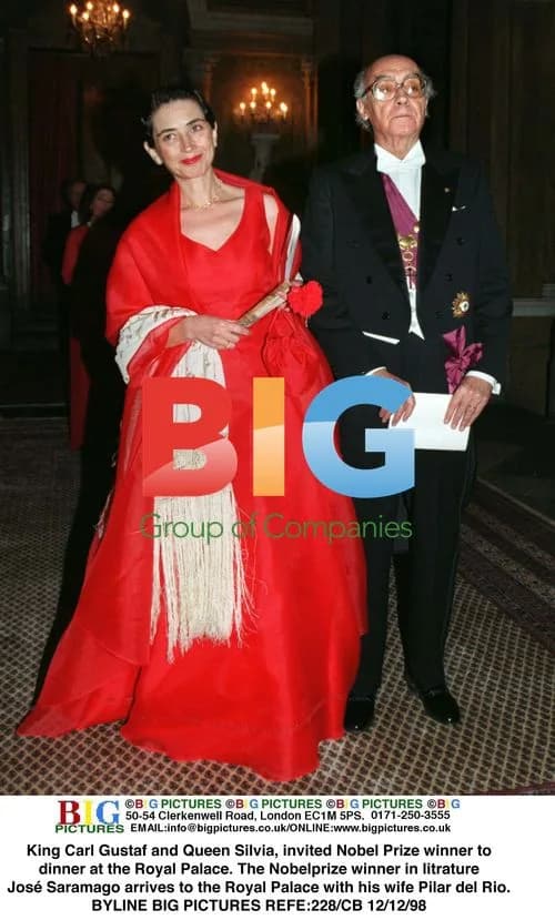 King Carl and Queen Silvia host Nobel winner