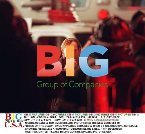 Nicholas Cage & Tom Sizemore on "Bring On The Dead" set