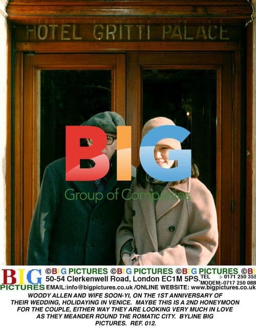 Woody Allen and Wife Soon-Yi on Venice Vacation