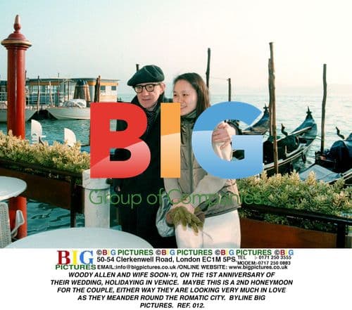 Woody Allen and wife Soon-Yi in Venice