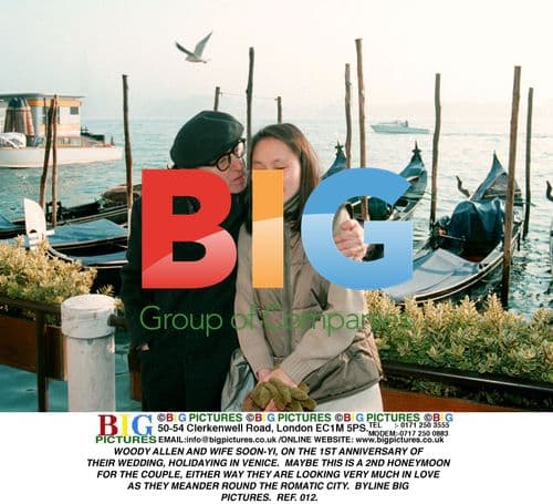 Woody Allen and wife Soon-Yi in Venice