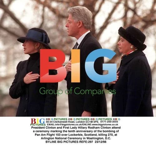 President Clinton and First Lady at Pan Am 103 Memorial