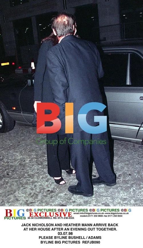 Jack Nicholson and Heather Mann Arrive at Her House