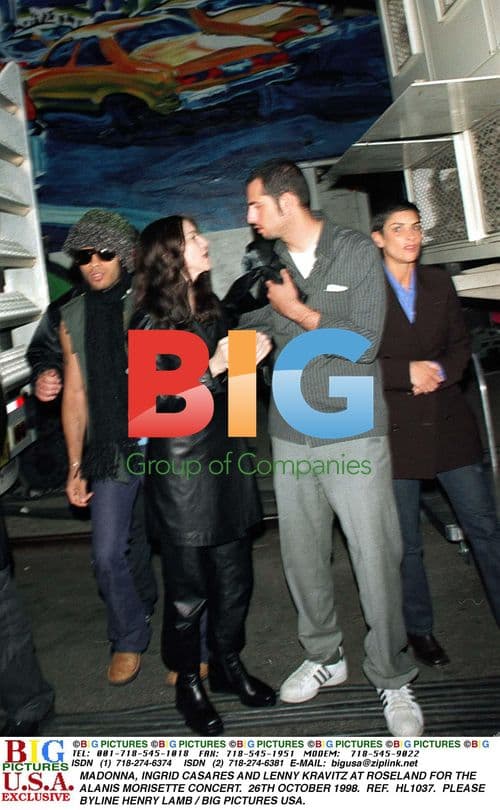 Madonna, Ingrid, and Lenny at Alanis Concert