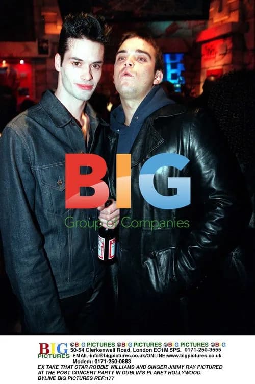 Robbie Williams and Jimmy Ray at Dublin party