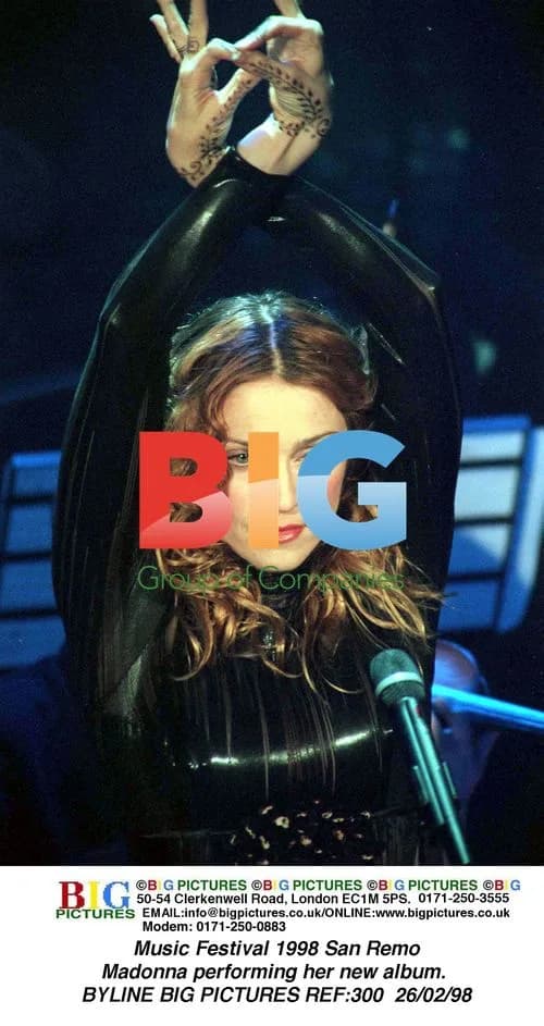 Madonna Performs at San Remo Music Festival