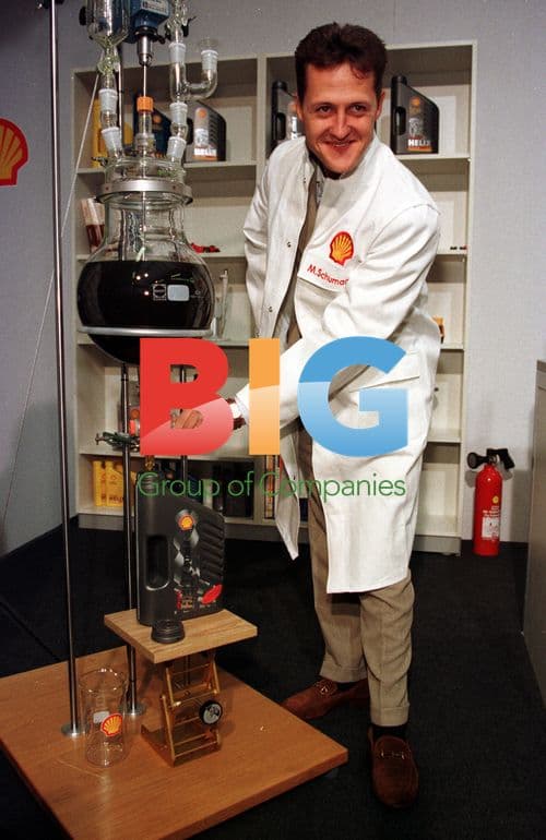 F1 Star Schumacher Visits Shell in Hamburg