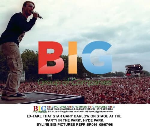 Gary Barlow performs at 'Party in the Park'