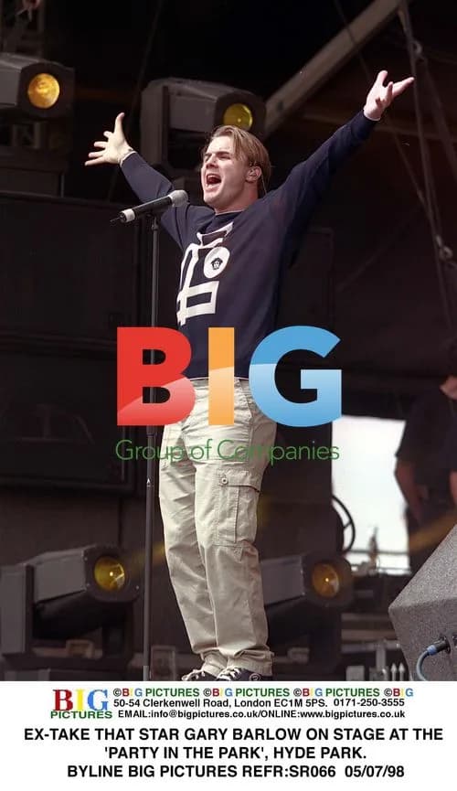 Gary Barlow Performs at Party in the Park