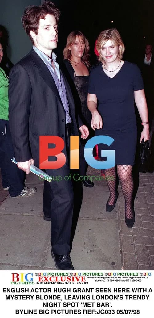 Hugh Grant seen with mystery blonde