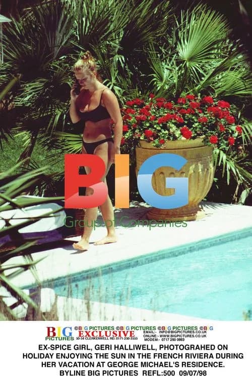 Geri Halliwell Enjoys French Riviera Holiday