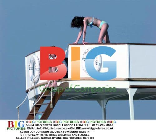 Don Johnson and Family in St. Tropez