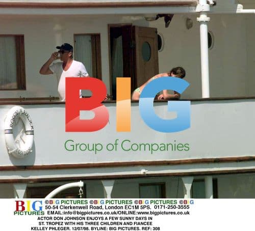 Don Johnson and Family in St. Tropez