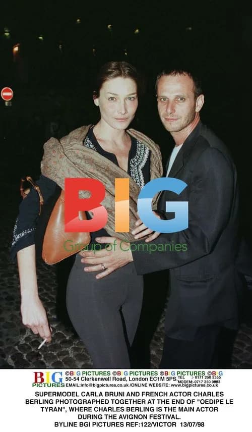 Carla Bruni and Charles Berling at Avignon Festival