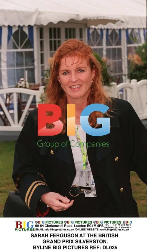 Sarah Ferguson at British Grand Prix Silverstone
