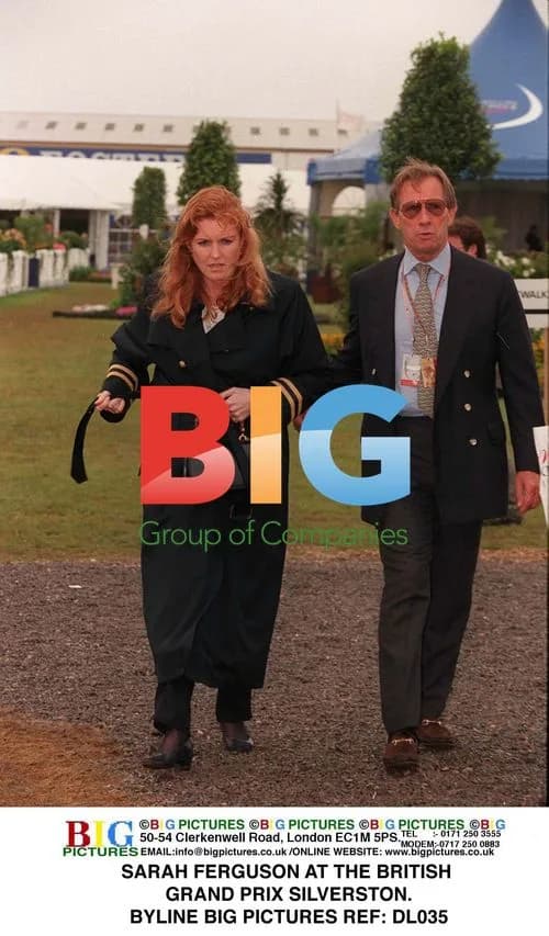 Sarah Ferguson at British Grand Prix