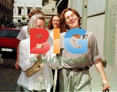 Willem Dafoe with Family in Madrid