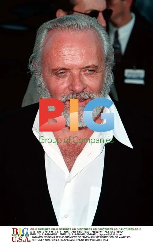 Anthony Hopkins at "The Mask of Zorro" Premiere