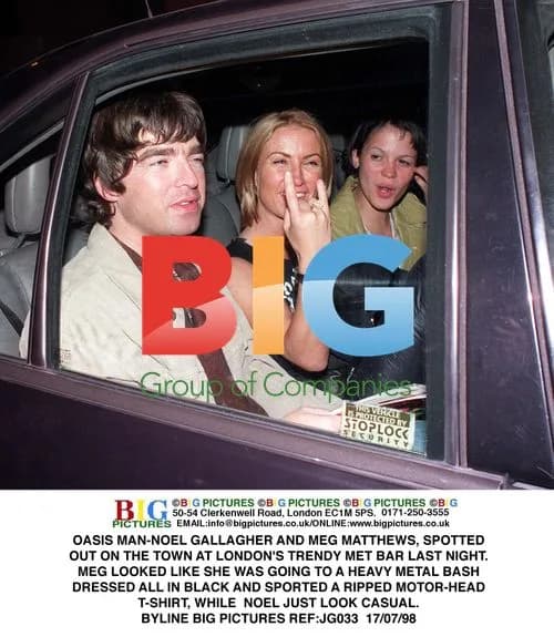 Noel Gallagher and Meg Matthews Spotted at Met Bar