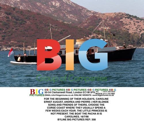 Princess Caroline and Family on Holiday