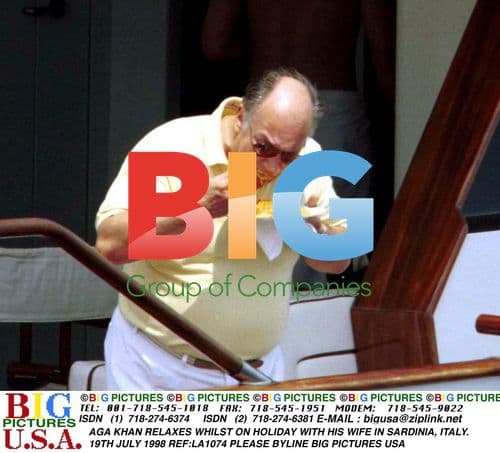 Aga Khan on Holiday in Sardinia