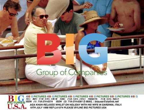 AGA KHAN RELAXES ON HOLIDAY IN SARDINIA