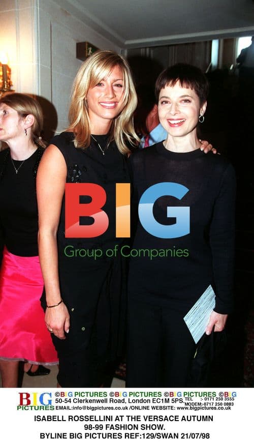 ISABELLE ROSSELLINI AT VERSACE SHOW