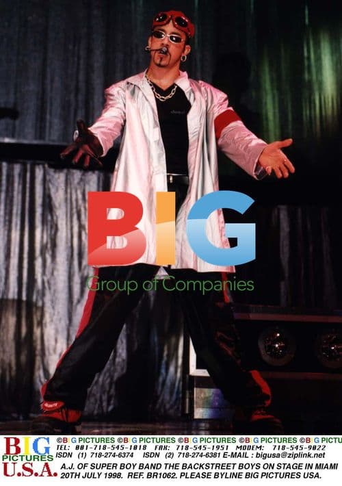 A.J. of Backstreet Boys on Stage in Miami