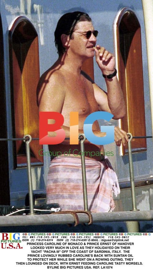 Prince Ernst and Princess Caroline on Yacht