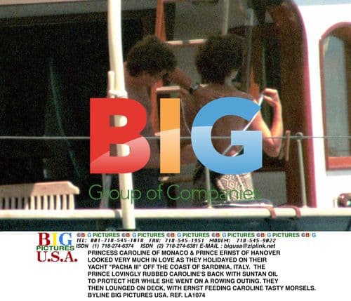 Princess Caroline & Prince Ernst Vacation on Yacht