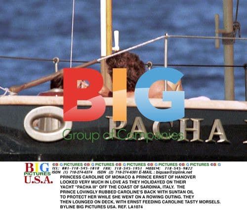 Princess Caroline & Prince Ernst Vacation in Sardinia