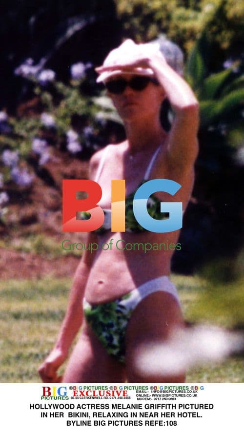 Melanie Griffith Relaxing in Bikini