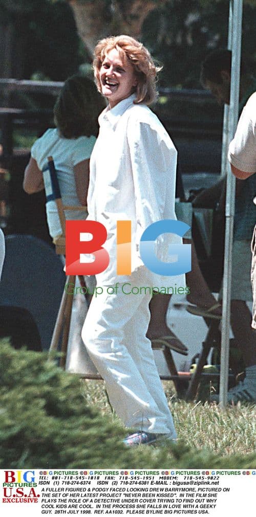 Drew Barrymore on "Never Been Kissed" Set