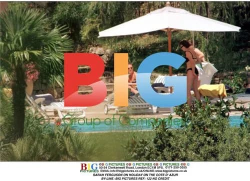 Sarah Ferguson on Holiday in the Cote d'Azur