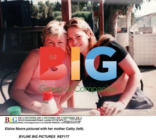 Elaine Moore with mother Cathy