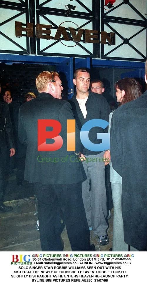 Robbie Williams Seen at Heaven Re-Launch