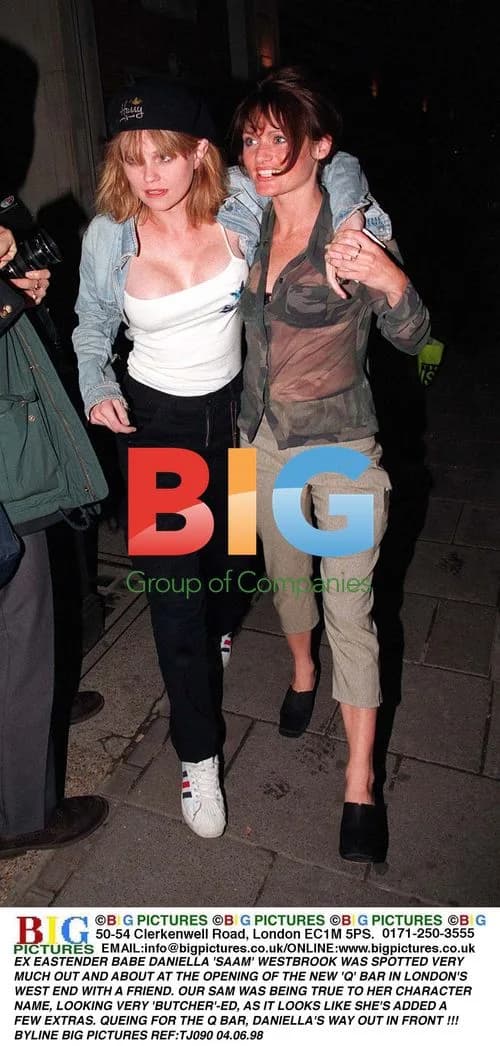 Ex-EastEnder Daniella Westbrook at Q Bar Opening