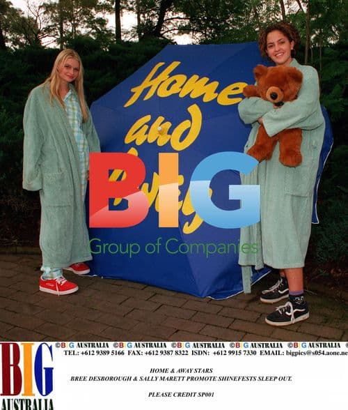 HOME AND AWAY STARS PROMOTE SHINEFESTS SLEEP OUT