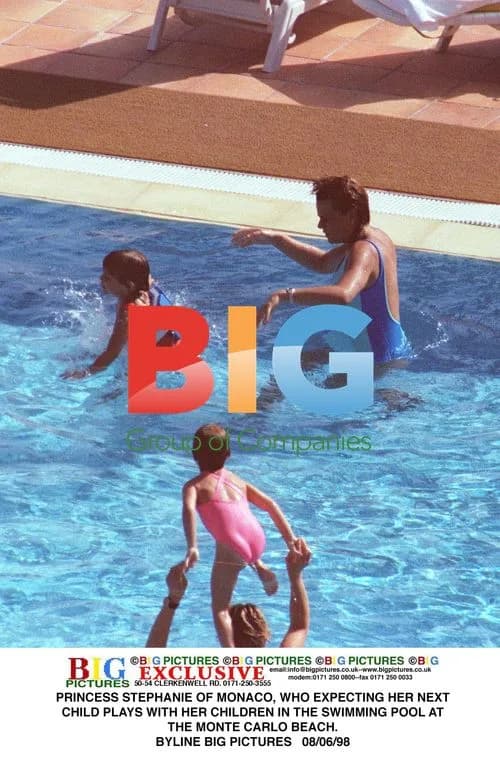 Princess Stephanie of Monaco Expectant with Children