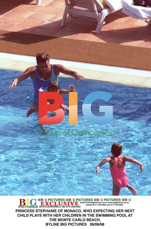 Princess Stephanie of Monaco Plays With Kids