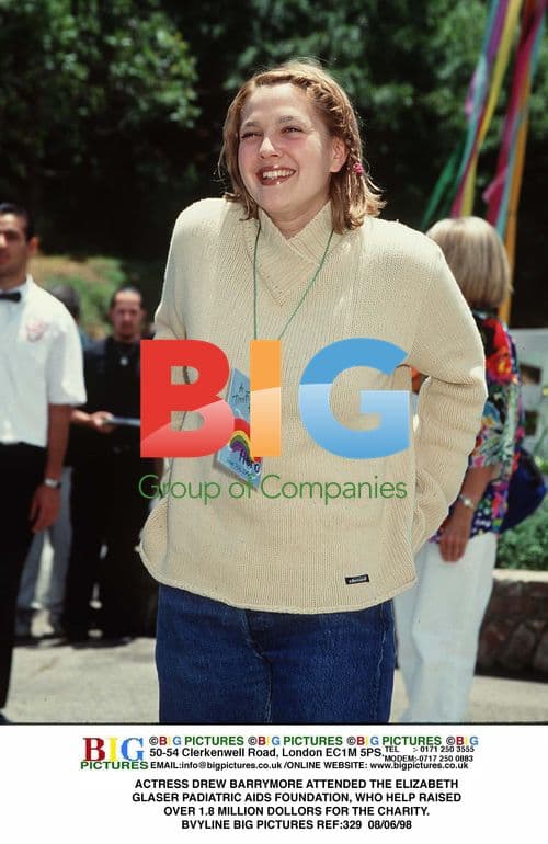 Drew Barrymore attends AIDS Foundation event