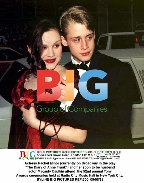 Rachel Minor and Macauly Caulkin at 52nd Tony Awards
