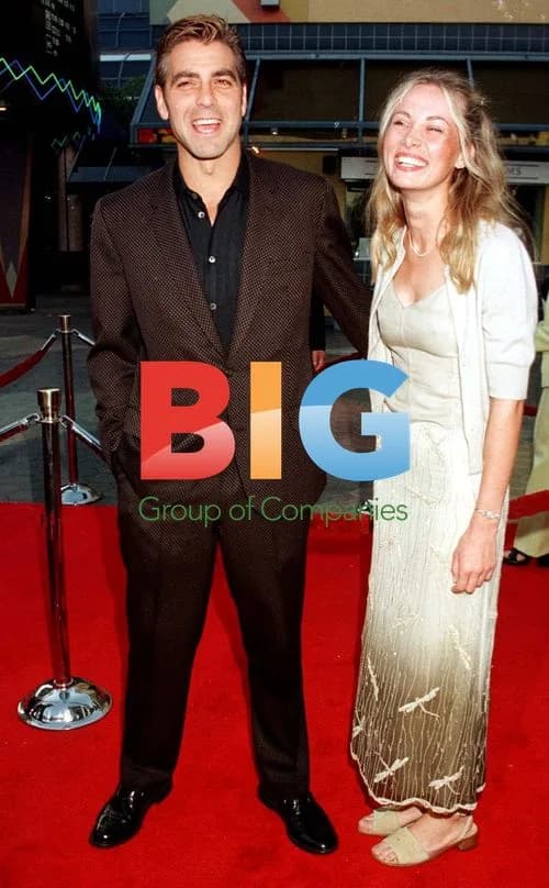 George Clooney and Celine Balitran at "Out of Sight" premiere